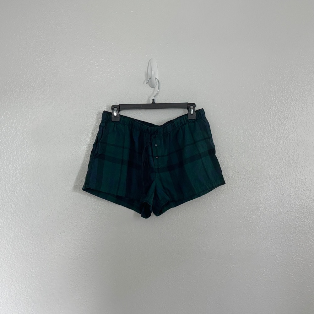 Stars Above Plaid Pajama Shorts